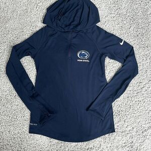 Nike Penn State Dri Fit Hooded Shirt, Size XL